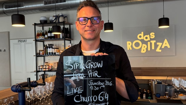 Konrad Robitza lädt zum „Sip & Grow Open-air“ mit Rapper Churro64.