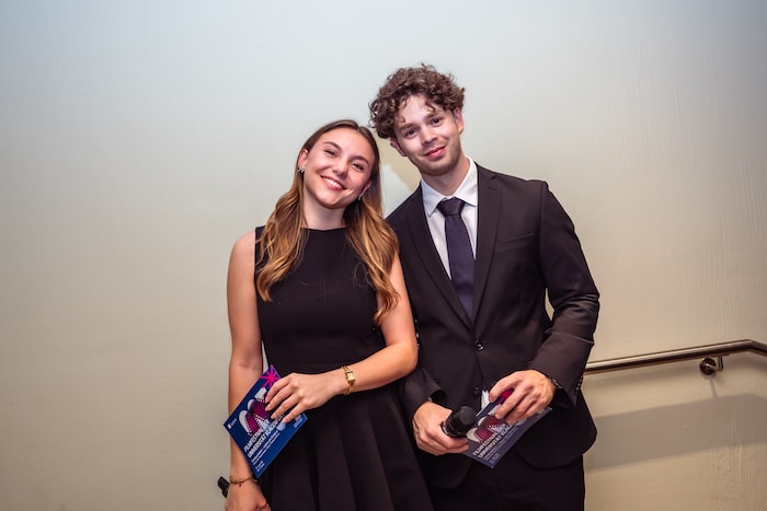 Auch Moderiert wurde die Veranstaltung von den Studierenden selbst – Lea Haselbach und Patrick ...