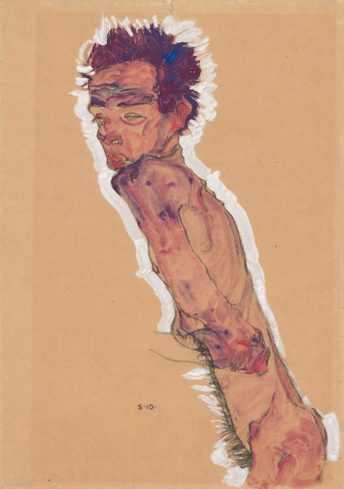 Highlight: Egon Schiele, Aktselbstbildnis, 1910