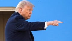 Die Laune von Gastgeber Trump lässt offensichtlich zu wünschen übrig ...