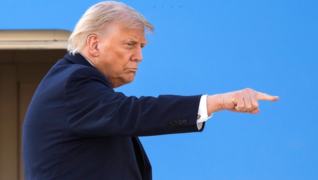 Die Laune von Gastgeber Trump lässt offensichtlich zu wünschen übrig ...