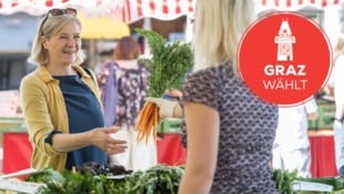 Krone KREATIV/Jürgen Fuchs Markt als Fixpunkt: So entspannt die Grazer Vizebürgermeisterin am liebsten von ihrem hektischen ...