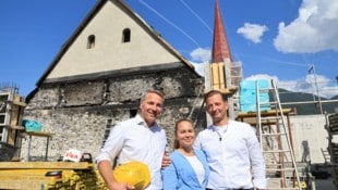 Hoteliersfamilie Seyrling mit Wolfgang, Agnes und Alois.