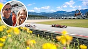 Mark Mateschitz und Victoria Swarovski haben ihre Freude an Spielberg.