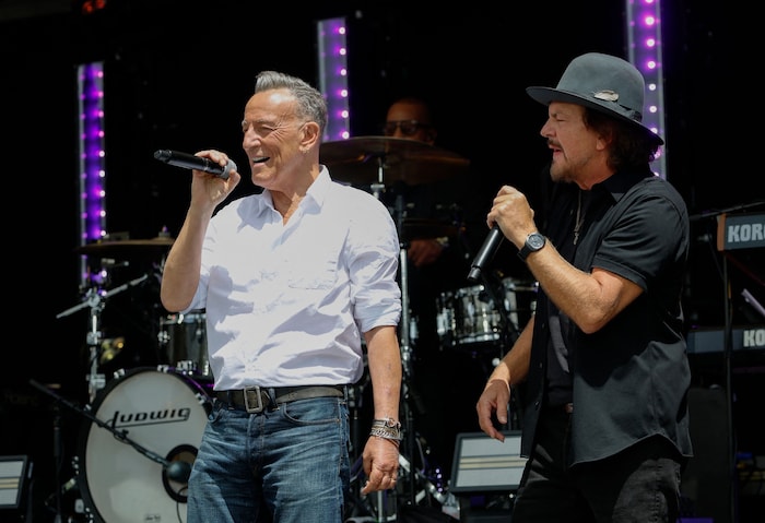Bruce Springsteen und Eddie Vedder