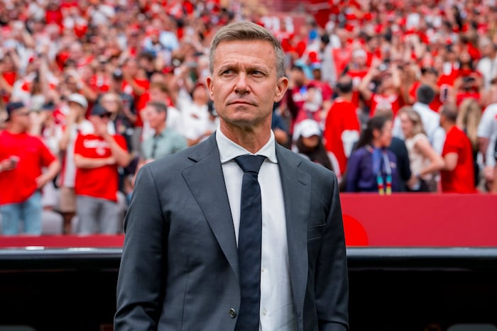 Jesse Marsch sah das Foul von nächster Nähe.