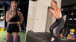 Lindsey Vonn strahlt im Training über das ganze Gesicht.