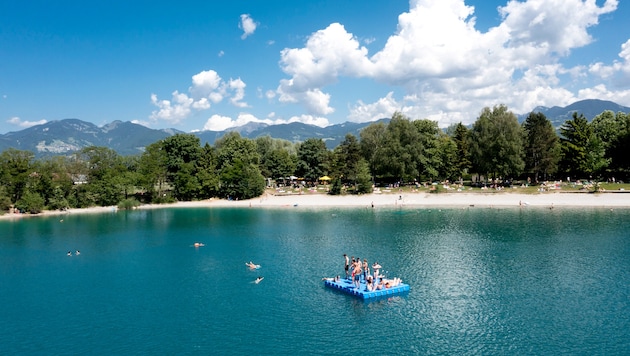 Der Baggersee in Paspels hat eine ausgezeichnete Wasserqualität – das ist zum Glück in allen ...