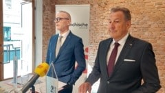 Generaldirektor Othmar Nagl (li.) und Landesdirektor Otmar Lankmaier präsentierten die äußerst ...