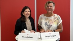 SPÖ-Gesundheitssprecherin Manuela Auer und Patricia Zangerl, Betriebsrätin am Landeskrankenhaus ...