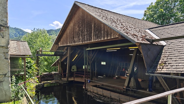 Kleinwasserkraftwerke, wie hier jenes des Stifts St. Paul im Lavanttal, leisten einen ...