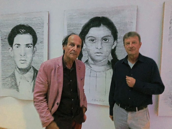 Manfred Bockelmann (links) mit Heiner Hammerschlag.