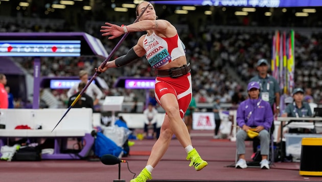 Javelin thrower Victoria Hudson is becoming a mother.