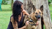 Brigitte Kainz mit der Hündin und dem entfernten Schockhalsband. Sie fordert nun Konsequenzen ...