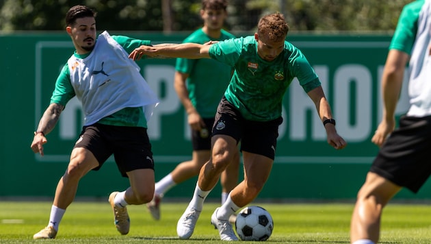 Kapitän Matthias Seidl am Ball.