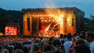 Die Schlosswiese in Moosburg verwandelt sich wieder zum Festivalgelände.
