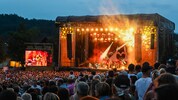 Die Schlosswiese in Moosburg verwandelt sich wieder zum Festivalgelände.
