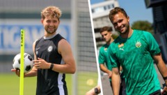 Sturm gegen Rapid – oder künftig: Simon Seidl (li.) gegen Bruder Matthias.
