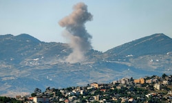 Die israelische Armee griff am Freitag Ziele im Libanon an.