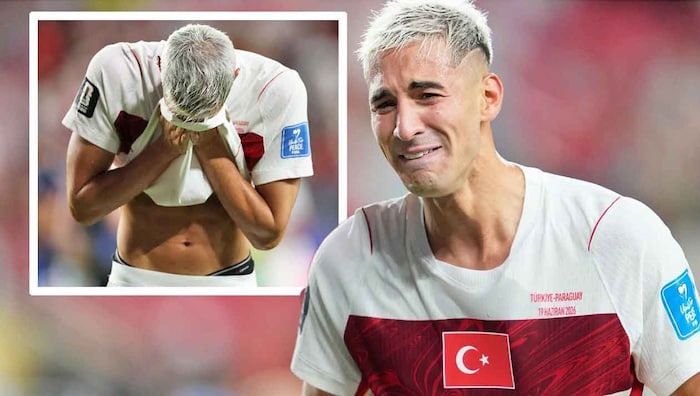 Ex-Rapidler Mert Müldür konnte seinen Tränen nicht bändigen.