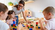 Im Kindergarten werden Fundamente gebaut