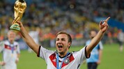 Deutschlands Weltmeister-Trikot 2014 mit Goldtorschütze Mario Götze