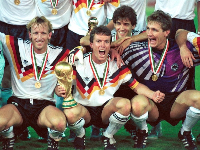 Andi Brehme, Lothar Matthäus, Karlheinz Riedle, Bodo Illgner