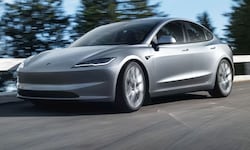 Ein Tesla Model 3 mit versenkbaren elektrischen Türgriffen – windschlüpfrig, aber nicht ...