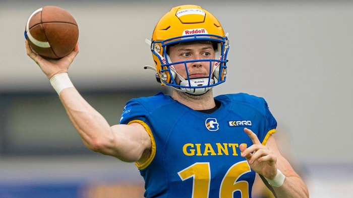 Quarterback Bastian Steinmair lieferte eine bärenstarke Leistung ab.