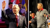 Herbert Kickl ließ sich zuerst in der Hofburg mit seinen Parteigenossen feiern, bevor es ...