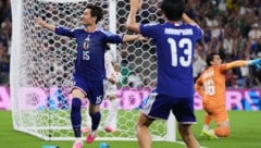 Japans Daichi Kamada jubelt – und mit ihm schier ein ganzes Land. 