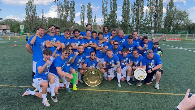 Wienerberg jubelte über den Stadtliga-Meistertitel und den Aufstieg in die Ostliga