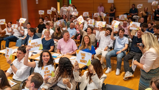Nicht nur die Jury, auch das Publikum musste überzeugt werden.
