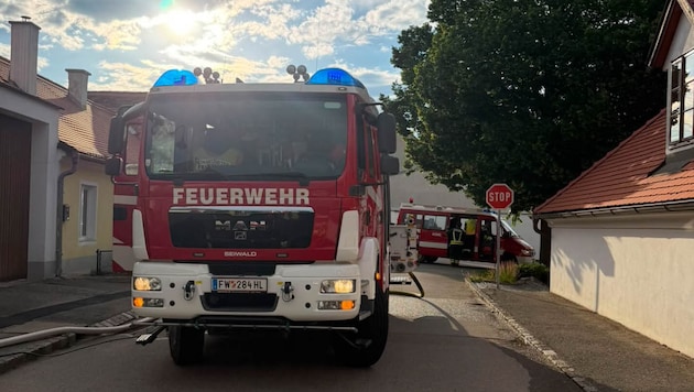 Mehrere Atemschutz waren im Bezirk Hollabrunn im Einsatz.