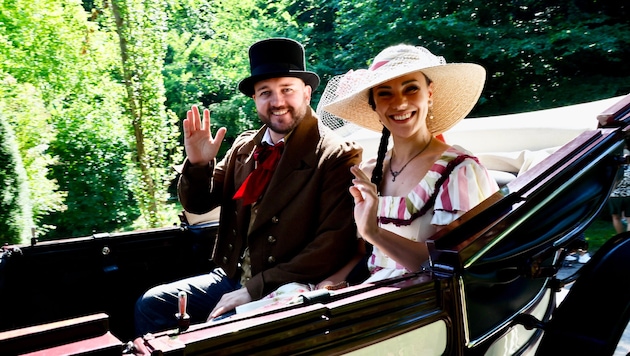 „Krone“-Gewinner Thomas Nagler und Angelika Rindler hatten großen Spaß.