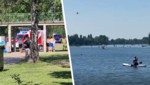 Ein Rettungshubschrauber kreiste am Vormittag über der bewaldeten Sandinsel, am Nachmittag ...