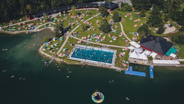 Im Bild das Strandbad Thumersbach in Zell am See.