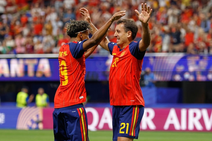 Lamine Yamal (left) and Mikel Oyarzabal left their mark on the game.