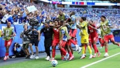 So feierten die Spieler von Kap Verde den Aufstieg in das Sechzehntelfinale.