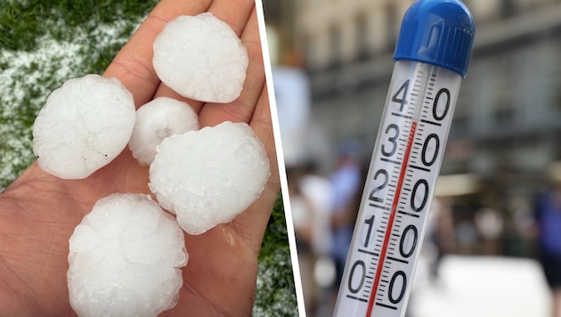 Hitze und Hagel im Anmarsch: Während Österreich unter brütenden Temperaturen leidet, drohen am ...