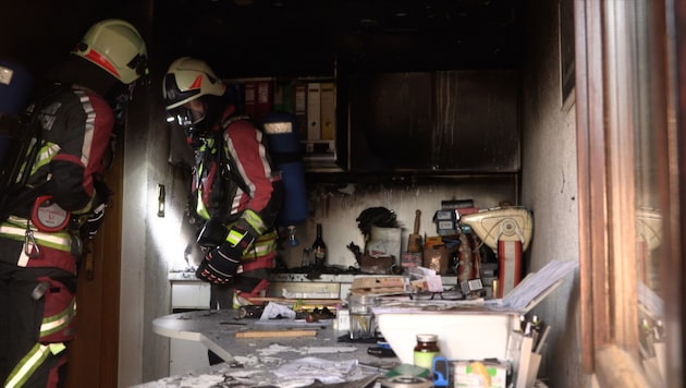 Das Feuer breitete sich in kurzer Zeit rasant aus.