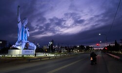Die neue Messi-Statue in Cutral Co