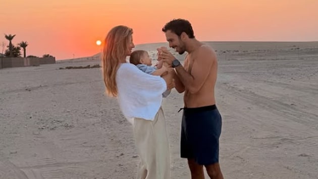 Mit Fotos wie diesem feiert Gisele Bündchen ihr neues Familienglück mit Joaquim Valente.