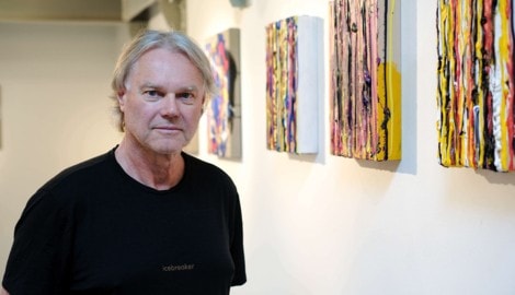 Reinhold Rebhandl in der GalerieHalle Scheutz, Linz-Urfahr