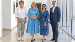 Stellten das Projekt vor: DGKP Margot Pletz, Einsatzleitung ALS-Team und ALS-Nurse, LH-Stv. ...