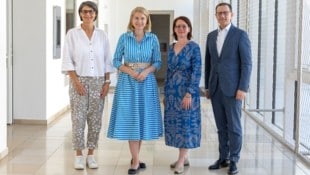 Stellten das Projekt vor: DGKP Margot Pletz, Einsatzleitung ALS-Team und ALS-Nurse, LH-Stv. ...