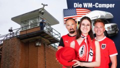 Die WM-Camper plauderten auch mit Nancy, die den Südturm des Gefängnisses in Huntsville bewacht.
