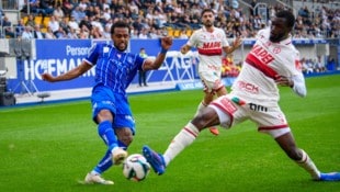 GEPA Anderson (l.) fiel den GAK-Fans als unangenehmer Gegenspieler auf.