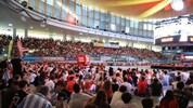 Volles Haus! Die TIWAG Arena in Innsbruck wurde am Montag beim Public Viewing gestürmt
