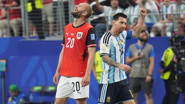 Konrad Laimer (left) and his teammates fell just short of pulling off an upset against ...